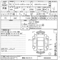 Mitsubishi LANCER GSR Evolution 5 4WD picture